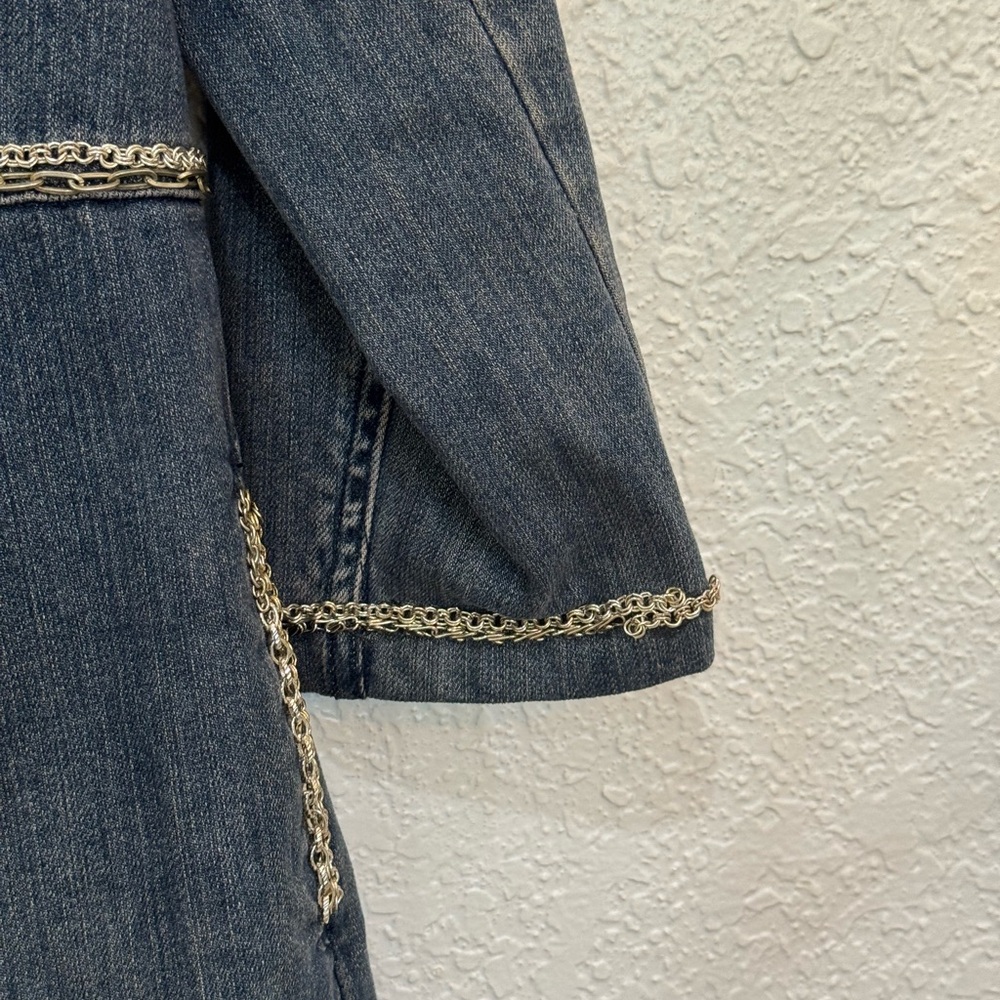 Brighton Blue Denim Jacket with Silver Accents - Picture 7 of 17